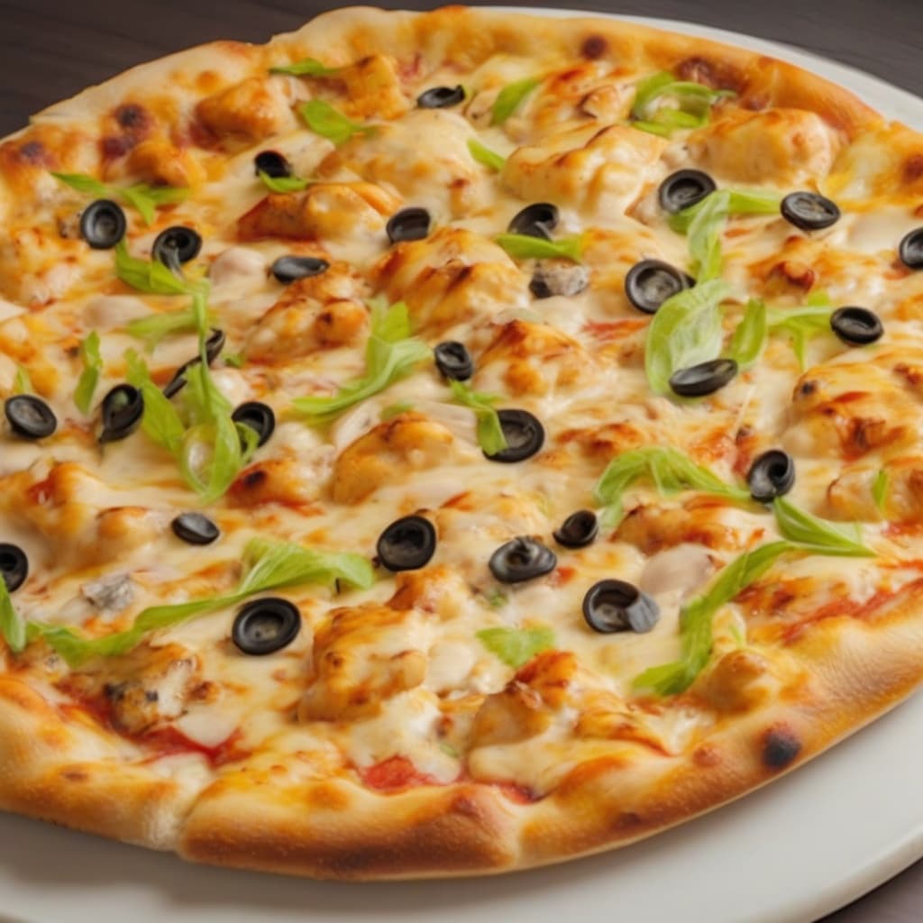 Alfredo Chicken Pizza